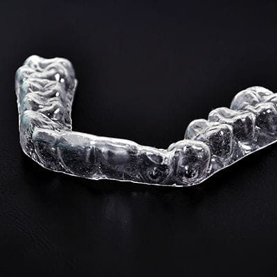 Clear occlusal splint