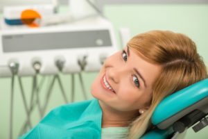 woman at dentist